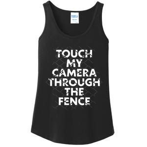 Ymh Studios Touch My Camera Through The Fence Ladies Essential Tank