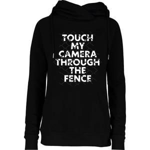 Ymh Studios Touch My Camera Through The Fence Womens Funnel Neck Pullover Hood