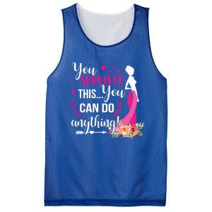 You Survived This You Can Do Anything Breast Cancer Warrior Funny Gift Mesh Reversible Basketball Jersey Tank