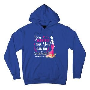 You Survived This You Can Do Anything Breast Cancer Warrior Funny Gift Tall Hoodie