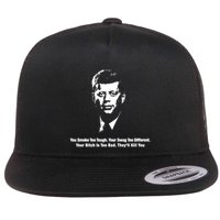 You Smoke Too Tough Your Swag Too Different Your Bitch Is Too Bad They’Ll Kill Y Flat Bill Trucker Hat