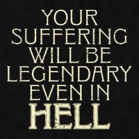 Your Suffering Will Be Legendary Even In Hell Ladies PosiCharge Tri-Blend Wicking Tank