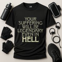 Your Suffering Will Be Legendary Even In Hell Performance Shirt