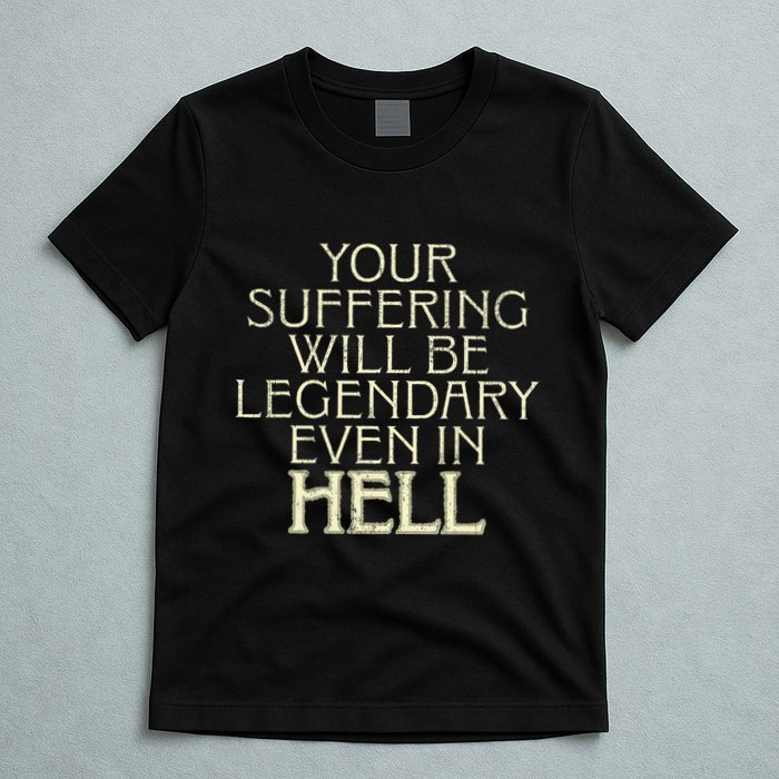 Your Suffering Will Be Legendary Even In Hell T-Shirt