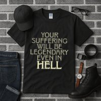 Your Suffering Will Be Legendary Even In Hell Tall T-Shirt