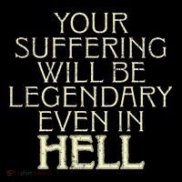Your Suffering Will Be Legendary Even In Hell Toddler Hoodie