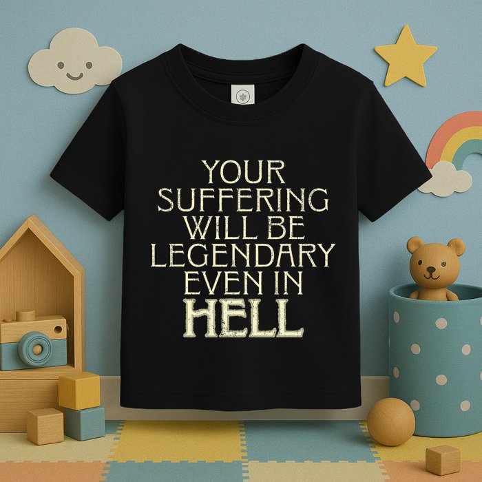 Your Suffering Will Be Legendary Even In Hell Toddler T-Shirt