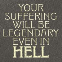 Your Suffering Will Be Legendary Even In Hell Cotton Canvas Backpack