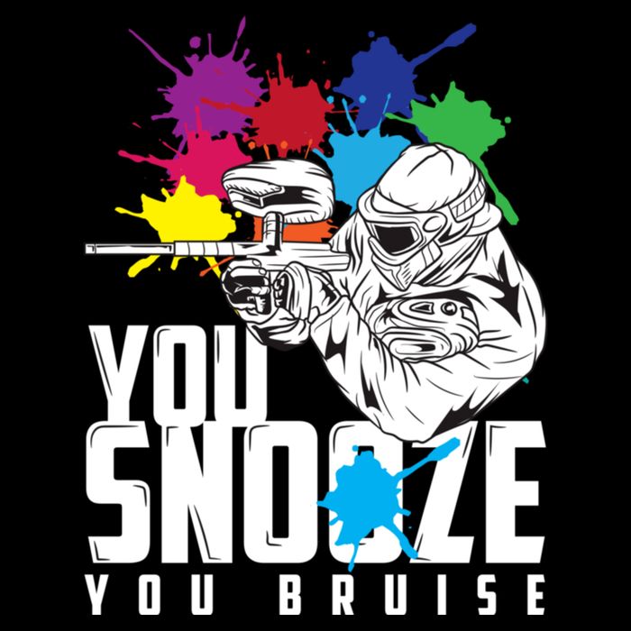 You Snooze You Bruise Funny Paintball Gift Cooling Performance Crew T-Shirt