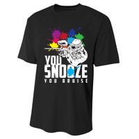 You Snooze You Bruise Funny Paintball Gift Performance Sprint T-Shirt