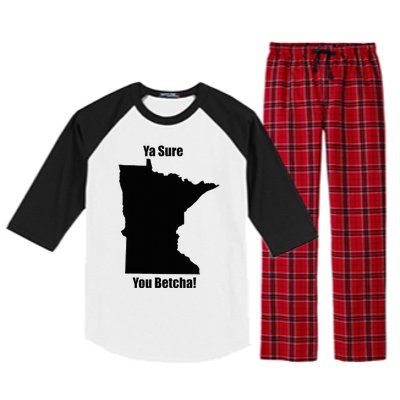 Ya Sure You Betcha! Minnesota Raglan Sleeve Pajama Set