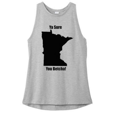 Ya Sure You Betcha! Minnesota Ladies PosiCharge Tri-Blend Wicking Tank