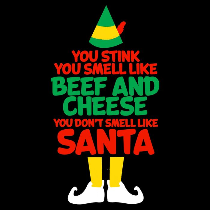 You Stink You Smell Like Beef And Cheese Elf Christmas Stripe Pom Pom Beanie