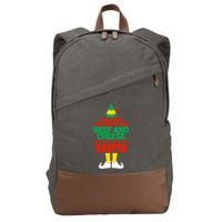 You Stink You Smell Like Beef And Cheese Elf Christmas Cotton Canvas Backpack