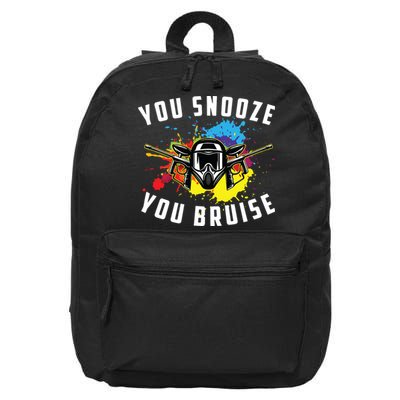 You Snooze You Bruise Adult & Paintball 16 in Basic Backpack