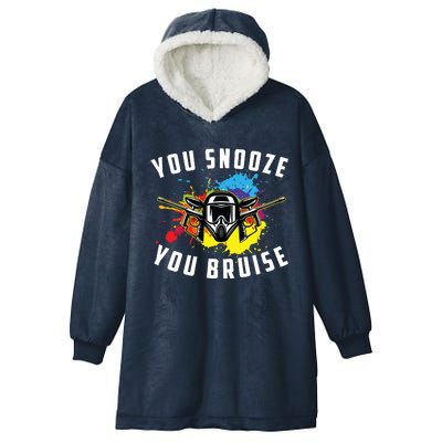 You Snooze You Bruise Adult & Paintball Hooded Wearable Blanket