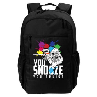 You Snooze You Bruise Funny Paintball Gift Backpack