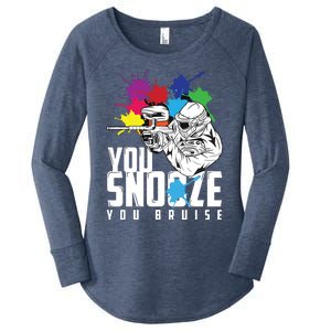 You Snooze You Bruise Funny Paintball Gift Women's Perfect Tri Tunic Long Sleeve Shirt