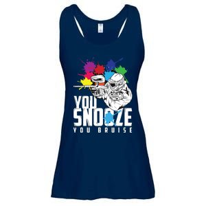 You Snooze You Bruise Funny Paintball Gift Ladies Essential Flowy Tank