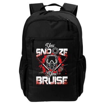 You Snooze You Bruise Funny Paintball Backpack