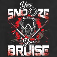 You Snooze You Bruise Funny Paintball 11oz C Handle Ceramic Mug
