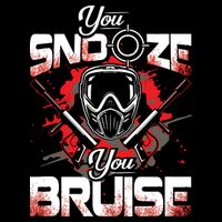 You Snooze You Bruise Funny Paintball 16 in Basic Backpack