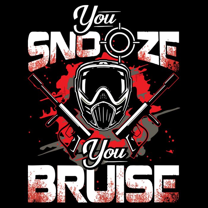 You Snooze You Bruise Funny Paintball 16 in Basic Backpack