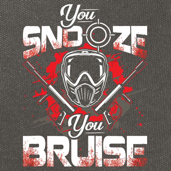 You Snooze You Bruise Funny Paintball Cotton Canvas Backpack
