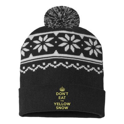 Yellow Snow USA-Made Snowflake Beanie