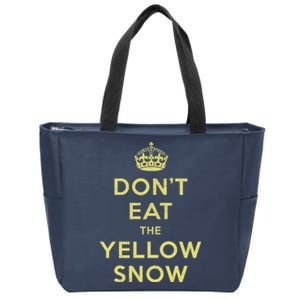 Yellow Snow Zip Tote Bag