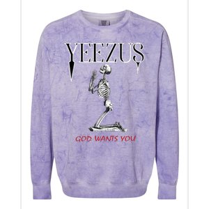 Yeezus Skeleton Colorblast Crewneck Sweatshirt