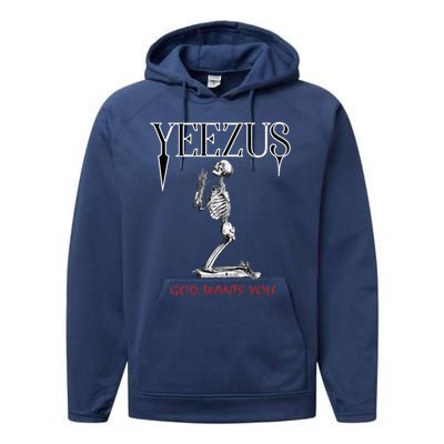 Yeezus Skeleton Performance Fleece Hoodie