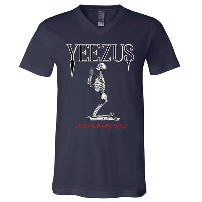 Yeezus Skeleton V-Neck T-Shirt