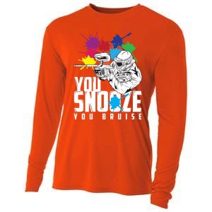 You Snooze You Bruise Funny Paintball Gift Gift Cooling Performance Long Sleeve Crew