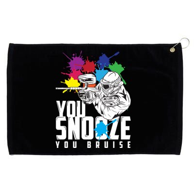 You Snooze You Bruise Funny Paintball Gift Gift Grommeted Golf Towel