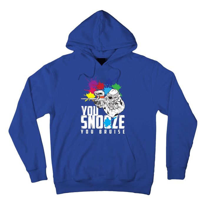 You Snooze You Bruise Funny Paintball Gift Gift Hoodie