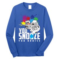 You Snooze You Bruise Funny Paintball Gift Gift Long Sleeve Shirt