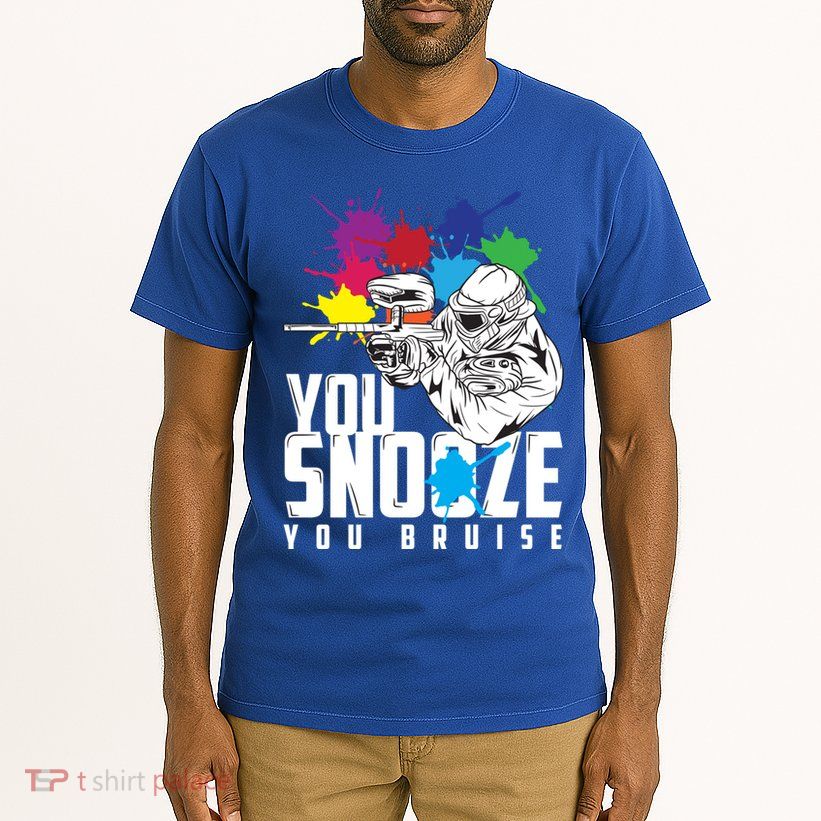 You Snooze You Bruise Funny Paintball Gift Gift Tall T-Shirt