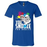 You Snooze You Bruise Funny Paintball Gift Gift V-Neck T-Shirt