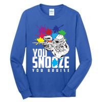 You Snooze You Bruise Funny Paintball Gift Gift Tall Long Sleeve T-Shirt