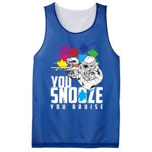 You Snooze You Bruise Funny Paintball Gift Gift Mesh Reversible Basketball Jersey Tank