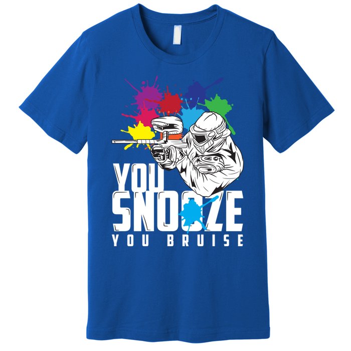 You Snooze You Bruise Funny Paintball Gift Gift Premium T-Shirt