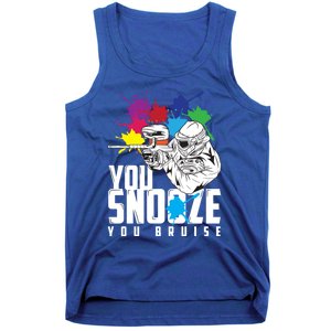 You Snooze You Bruise Funny Paintball Gift Gift Tank Top