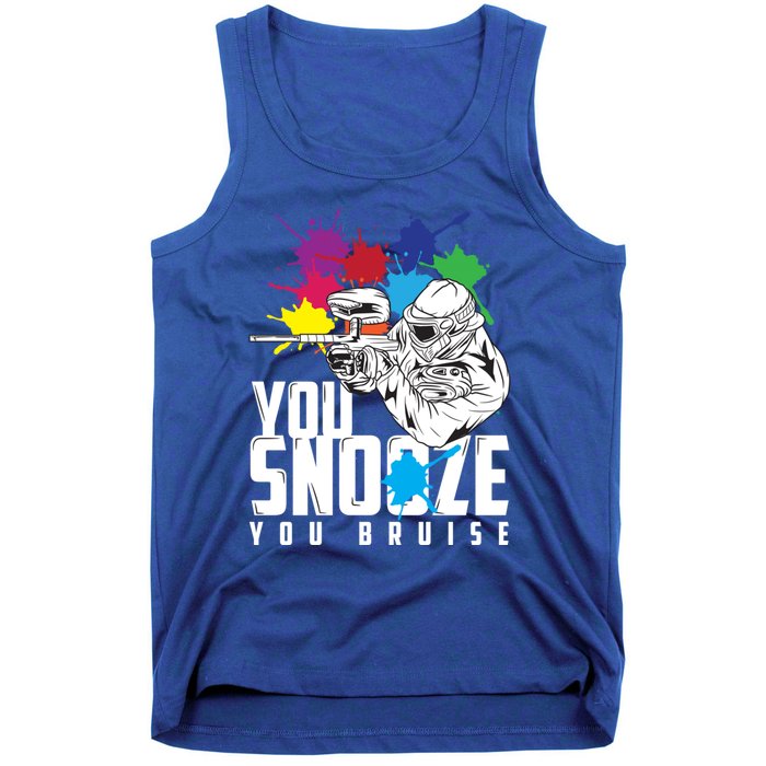 You Snooze You Bruise Funny Paintball Gift Gift Tank Top