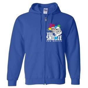 You Snooze You Bruise Funny Paintball Gift Gift Full Zip Hoodie