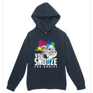 You Snooze You Bruise Funny Paintball Gift Gift Urban Pullover Hoodie