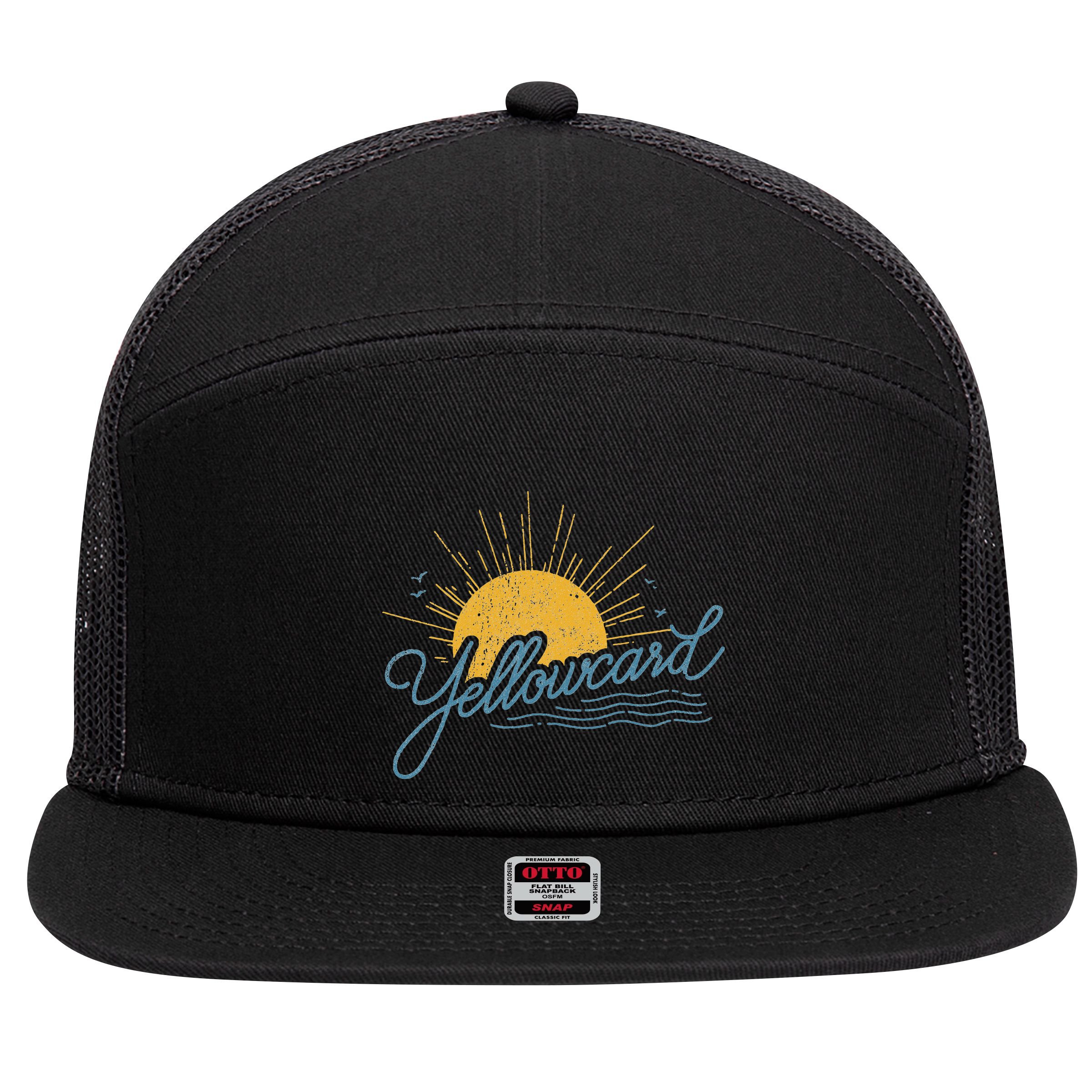 Yellowcard Sun 7 Panel Mesh Trucker Snapback Hat