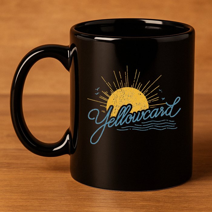 Yellowcard Sun 11oz C Handle Ceramic Mug