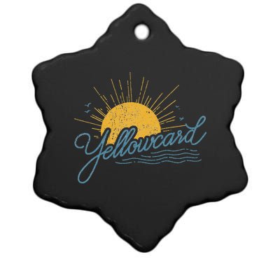 Yellowcard Sun Ceramic Star Ornament