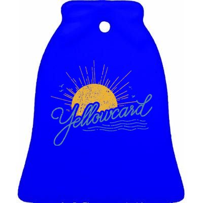 Yellowcard Sun Ceramic Bell Ornament